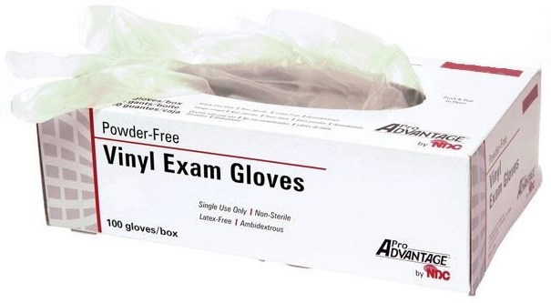 Gloves Exam Vinyl P-F Proadvantage X-Small (100/BX 10BX/CS) by Pro Advantage  ID P359401